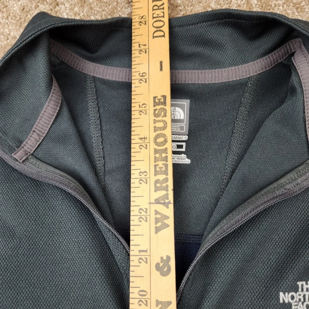 The North Face Flight Series Mens XL Quarter Zip Pullover Blue Gray Waffle Knit